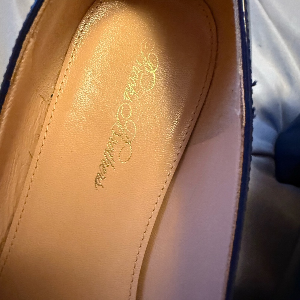 Brooks Brothers Navy Blue Block Heel Pumps - Picture 7 of 7